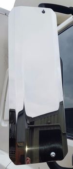 81 HGV TRUCK MERCEDES ATEGO AXOR II MIRROR GUARDS PAIR 2004 ONWARDS brushed