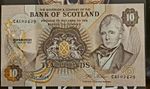 Bank Of Scotland 1987 £10:00 Note Fantastic Condition Flawless.