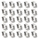 30 Pack 14-17mm Double Ear Hose Clamp, 304 Stainless Steel O Clip Crimp Rings