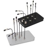Metal Painting Stand Base Holder W/ 12PCS Magnetic Bendable Alligator Clip Stick