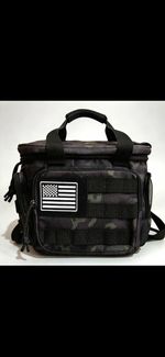 Black Insulated Cooler Bag with Shoulder Strap and Carry Handle