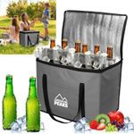 Cooler Bags Insulated Grey Cooling Bag Box Extra Large Picnic Hot Lunch Camping