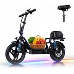 HEADEER 500W 14"Commuter Electric Scooter with seat＆trunk up to 25 Miles 20km/h