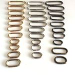 Oval Loop Ring Fastener Metal Wire formed Bag Handbag for webbing Buckle fitting