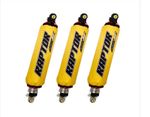 Yellow ATV Shock Covers Yamaha Raptor 660R 2001-2005, Set 3, YFM660R ATV