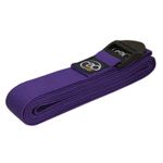 YOGA-MAD CINCH COTTON YOGA BELT, PURPLE 2M - NEW