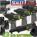 SEALEY Cordless 3/8" Drive Impact Wrench Ratchet Wrench Impact Driver Drill Set
