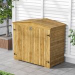 Outdoor Garden Shed Wood Fir Storage Tool House Kid's Bike Storage Tool Box