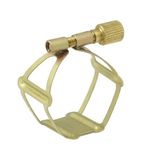 FRANÇOIS LOUIS ‘BASIC’ Brass Alto Saxophone ligature, with bespoke FL cap