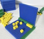 Base 10 Blocks Maths Counting Set 100s, 10S, 1s EVA foam base 