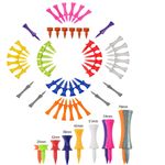 Plastic Castle Golf Tees Tee - Graduated - Choose Colour or Mix - MULTI-BUY DEAL