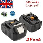 6.0AH Battery/Charger For Makita 18V BL1860 BL1850 BL1840 BL1815 BL1830 LXT400
