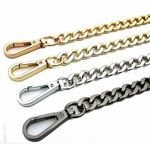20 ~ 200 CM Replacement Flat Chain Handbag Crossbody Strap Handle Shoulder Bag