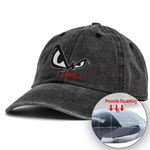 Vintage Washed Baseball Cap No Fear Owl's Eyes Unisex Dad Hat Adjustable