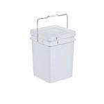 Square Plastic Container with Lid Versatile Use Stackable Plastic Bin for Pantry