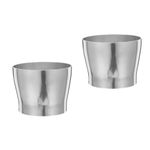 2Pcs Reusable Stainless Steel Flagpole Diameter Transition Adapter Joint