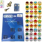 1Pair Caflon Plain Birthstone Gold Silver Or Titanium Ear Piercing Stud Earrings