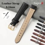 Genuine Leather Watch Strap Smooth Grain Quick Release Band 18mm 20mm 22mm UK