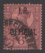 SG O18 6d purple/rose IR official. Fine used CAT £80