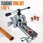 Copper Tube Expander Flaring Tool Kit Reamer HVAC Pipe Repair Hand Plumbing UK