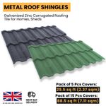 Metal Roof Shingles - Galvanized Zinc Corrugated Roofing Tile for Homes, Sheds