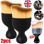 2x Car Interior Cleaning Soft Brush Instrument Panel Crevice Dust Removal Tool