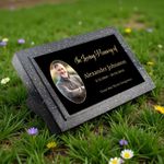 Personalised Printed Own Picture Memorial Grave Marker Grave Plaque (UV PRINTED)