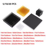 5-20x Various Sizes & Colors Aluminium Heatsink / Radiator Cooling Block/Fin CPU