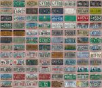 Rough Condition Some Older Types AMERICAN LICENSE PLATE Alabama Nevada Utah Box7