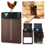 Automatic Chicken Coop Door Waterproof With Light Sensor Poultry Gate Hen House