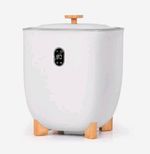 COWSAR Electric Towel Warmer Bucket 25L LCD Timer 500W White Model E1676