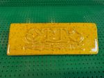 Otto Keramik Ceramic Advertising Sign- Yellow Glaze- West German Pottery
