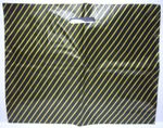 BLACK /GOLD STRONG LARGE CARRIER BAGS STRIPED RETAIL 22" X 18" PACK 50