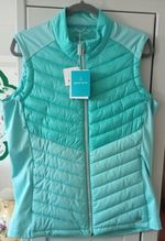 Brand new Green Lamb Ladies Lightweight Gilet size 16 Aqua Themo Windbarrier