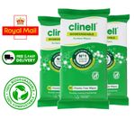 1 x CLINELL WIPES ANTIBACTERIAL WET WIPES KILLS 99.9% GERMS 60 WIPES PER PACK
