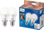 Philips WiZ E27 Smart LED Bulbs Warm White 2 Pack Damaged Box