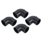 UPVC Pipe Fitting Elbow 25mm Socket, 4 Pack 90 Degree Adapter Connector, Gray