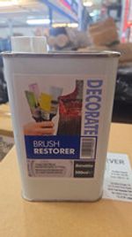 Barrettine Brush Restorer 500ml Liquid Can for Hardened Brushes Oil/Water Paint