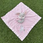 Disney Store Thumper Baby Soft Stuffed Toy Cuddly Soother Blankie Pink Comforter