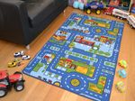 Play Rugs Washable Anti-Slip Small Extra Large Blue Boys Kids Machine Road Cheap