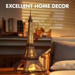 Rolife 4 lighting modes 3D Wooden Puzzle Eiffel Tower's Night DIY Model Toy