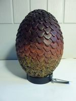 Game Of Thrones Official HBO Merchandise Drogon Dragon Egg With Stand HBO Label