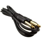 2m 6.35mm 1/4 inch Mono Plug to 6.35mm 1/4 inch Mono Plug Guitar Cable Gold Ends