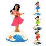 Dancing Hula Girl Solar Powered Swinging Hawaiian Girl Doll Car Dashboard Decor
