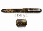 Vintage 1930s IDEAL Fountain Pen Celluloid Lever Piston (F) Writing