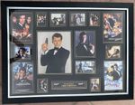 Hand signed pierce bronson James Bond 007 Montage