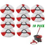 10x Replacement for Vileda Turbo Easy Wring Mop Heads Refill Microfibre Spin Mop