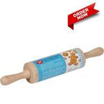 (1Pc WOODEN T SHAPED DOUGH ROLLER ROLLING PIN BAKING KITCHEN TOOL PIZZA PASTRY)