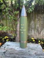 Sherman Tank M48 75mm H.E 3D Printed Replica Shell - Fully Multicolour Printed