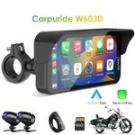 Carpuride W603D Wireless Carplay AndroidAuto Moto Stereo Front Rear Car Recorder